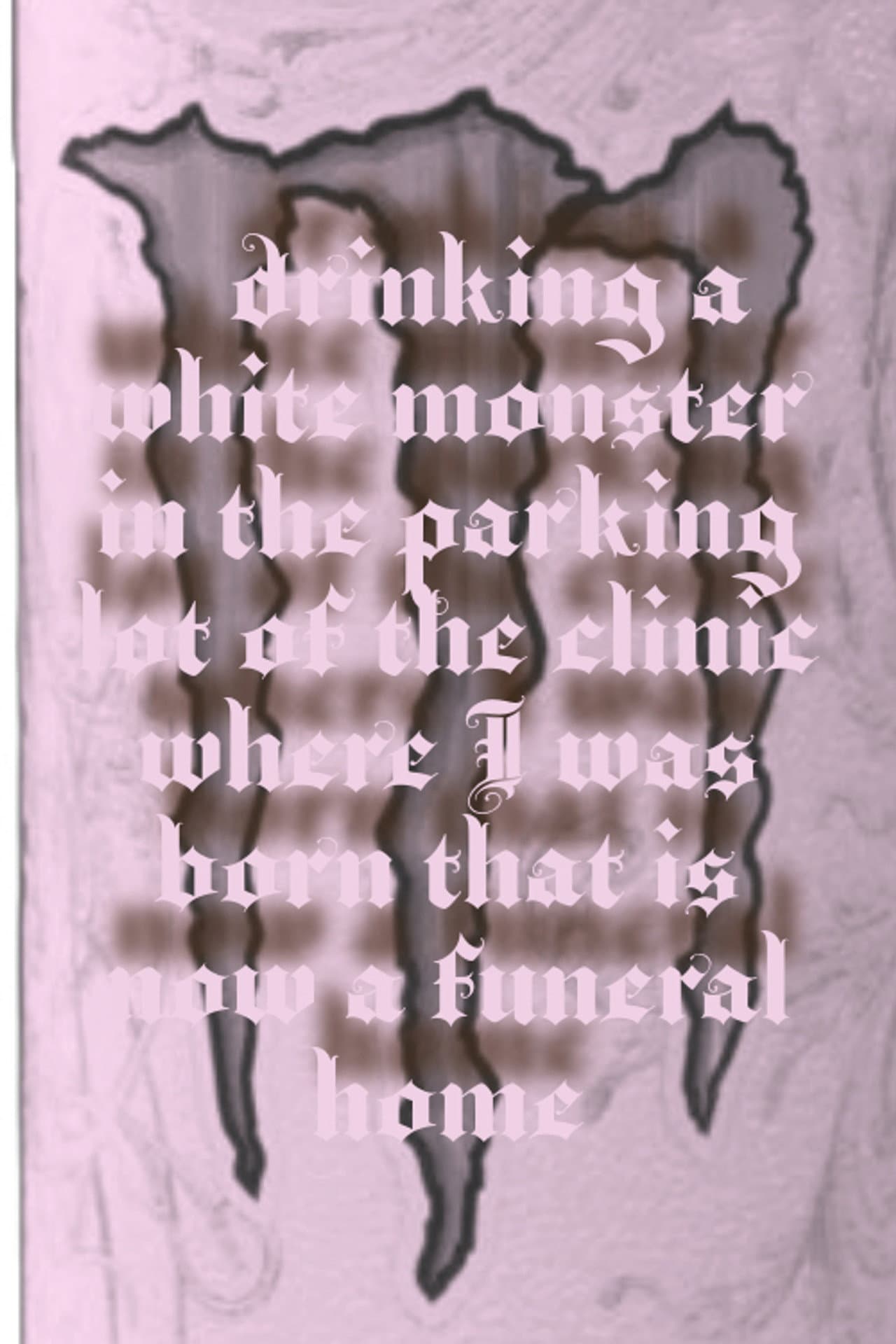 Drinking a Monster in the parking lot of the clinic where I was born that is now a funeral home preview 1