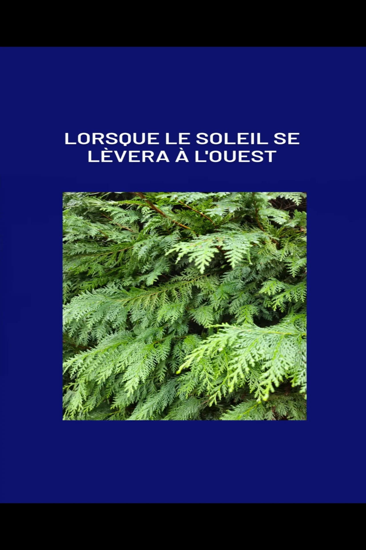 Lorsque le soleil se lèvera à l'ouest preview 1