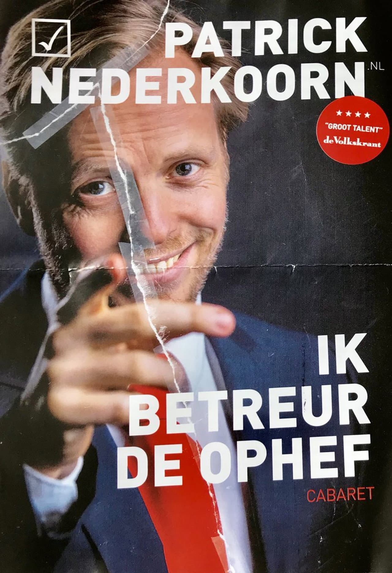 Patrick Nederkoorn: Ik Betreur de Ophef preview 1