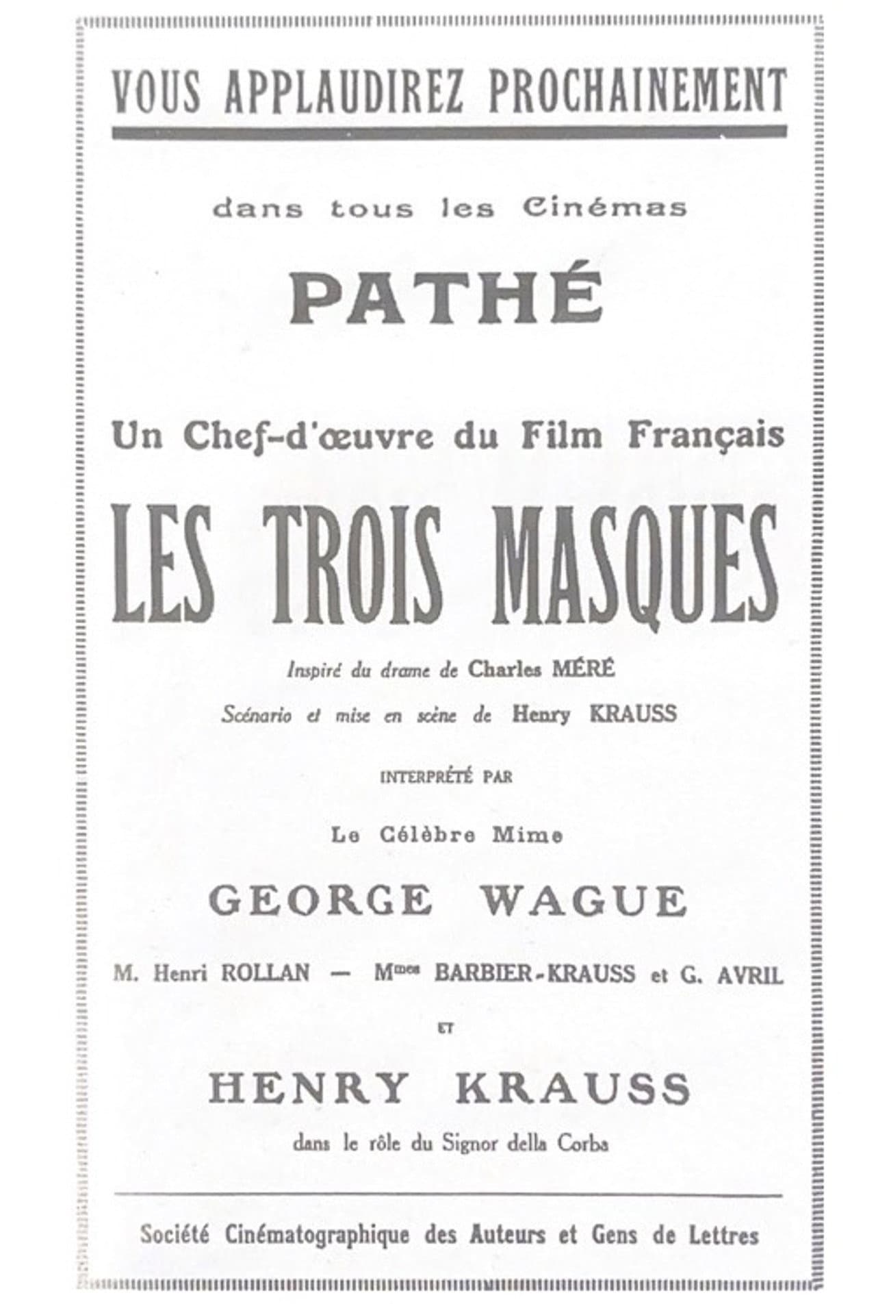 Les Trois masques preview 1
