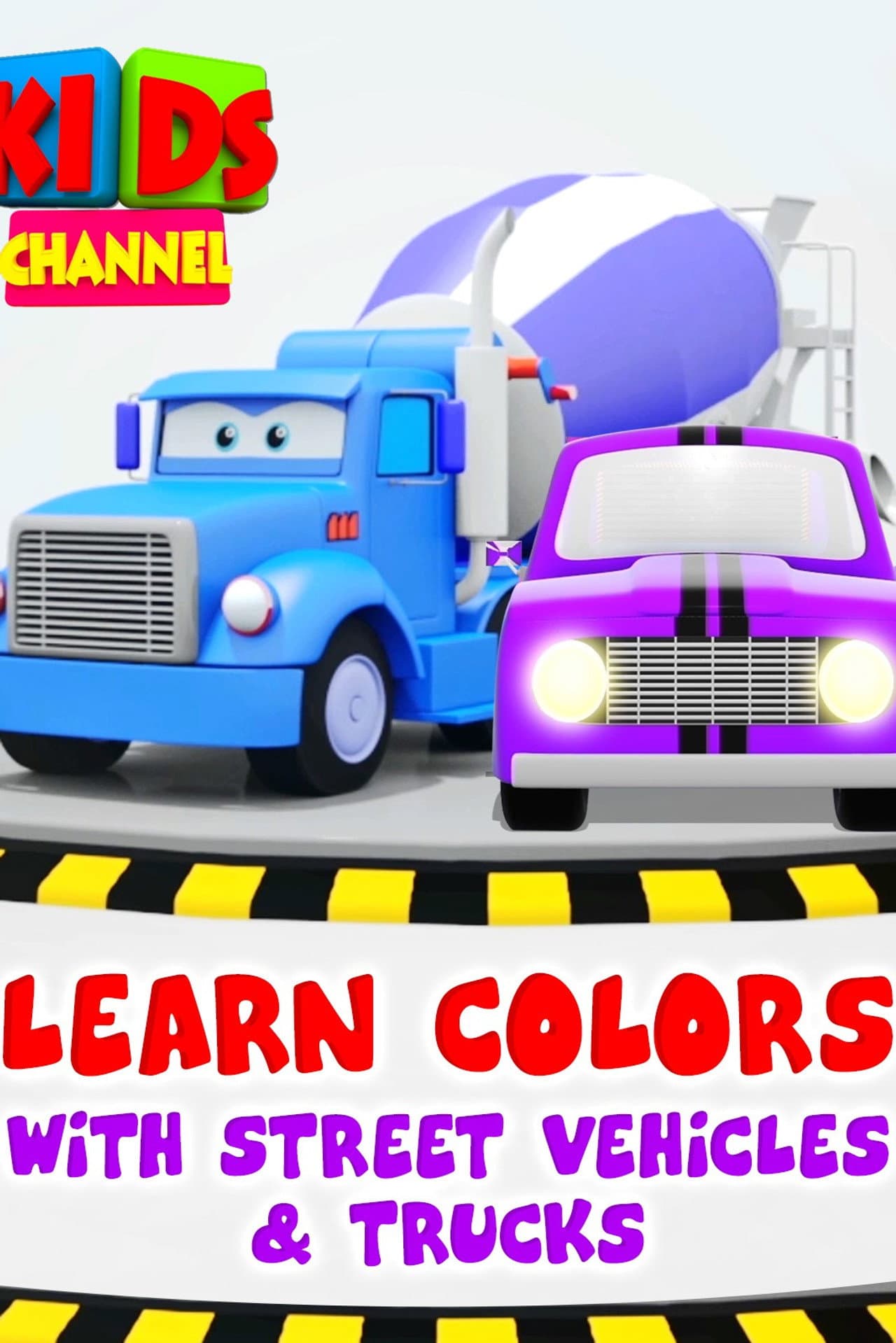 Learn Colors With Street Vehicles & Trucks - Kids Channel preview 1