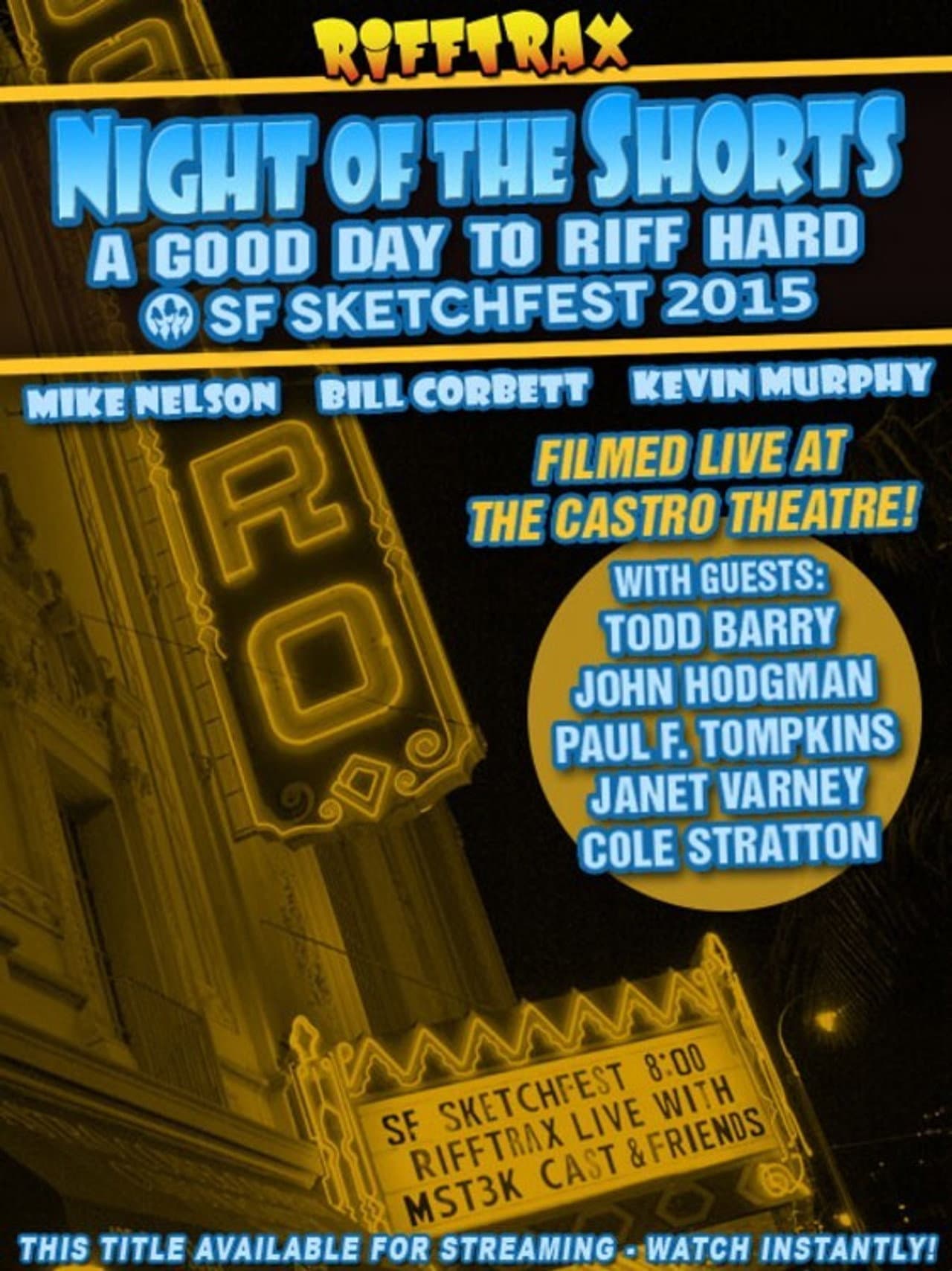 Rifftrax Live: Night of the Shorts - SF Sketchfest 2015 preview 1