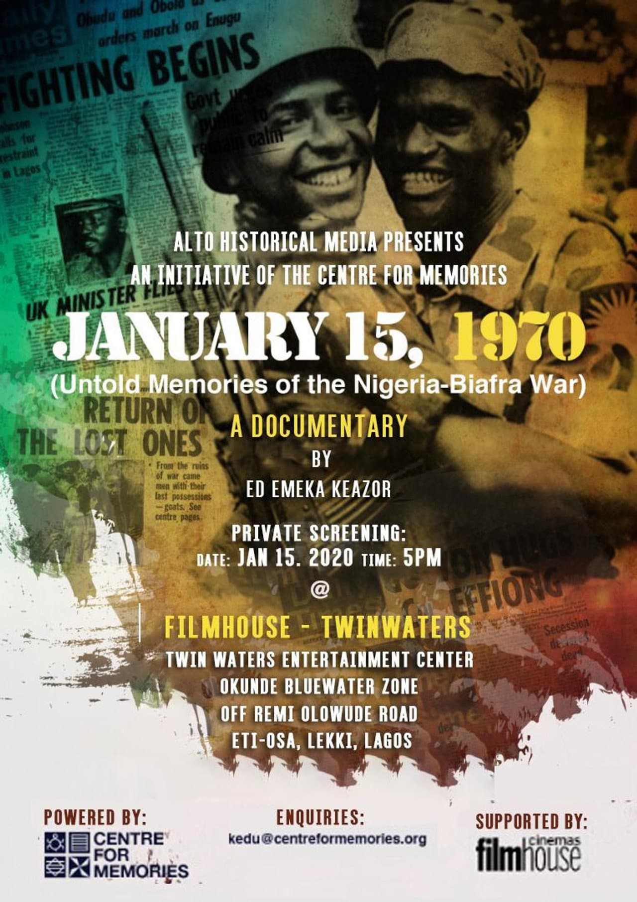 January 15, 1970: Untold Memories of the Nigeria-Biafra War preview 1