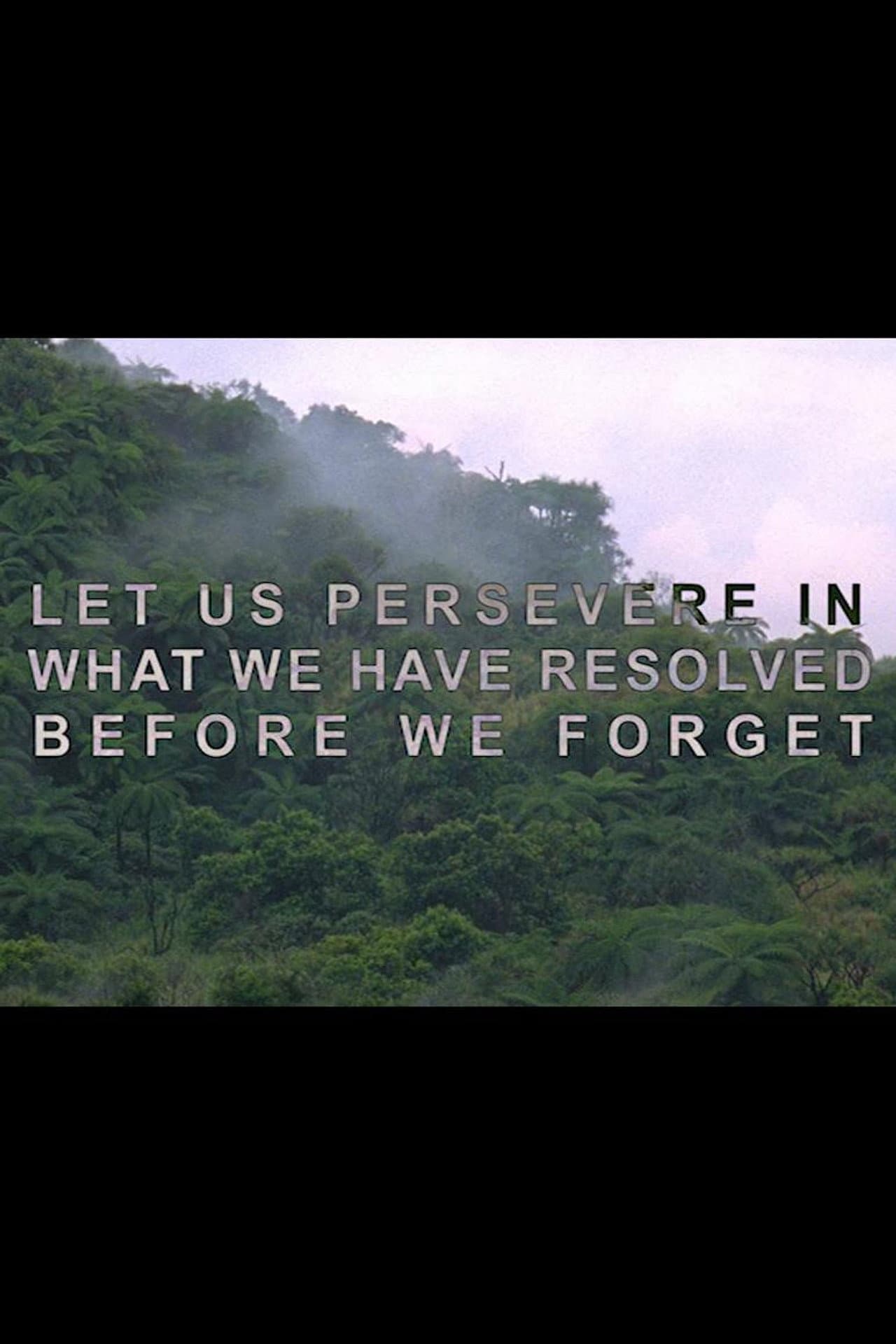 Let Us Persevere in What We Have Resolved Before We Forget preview 1