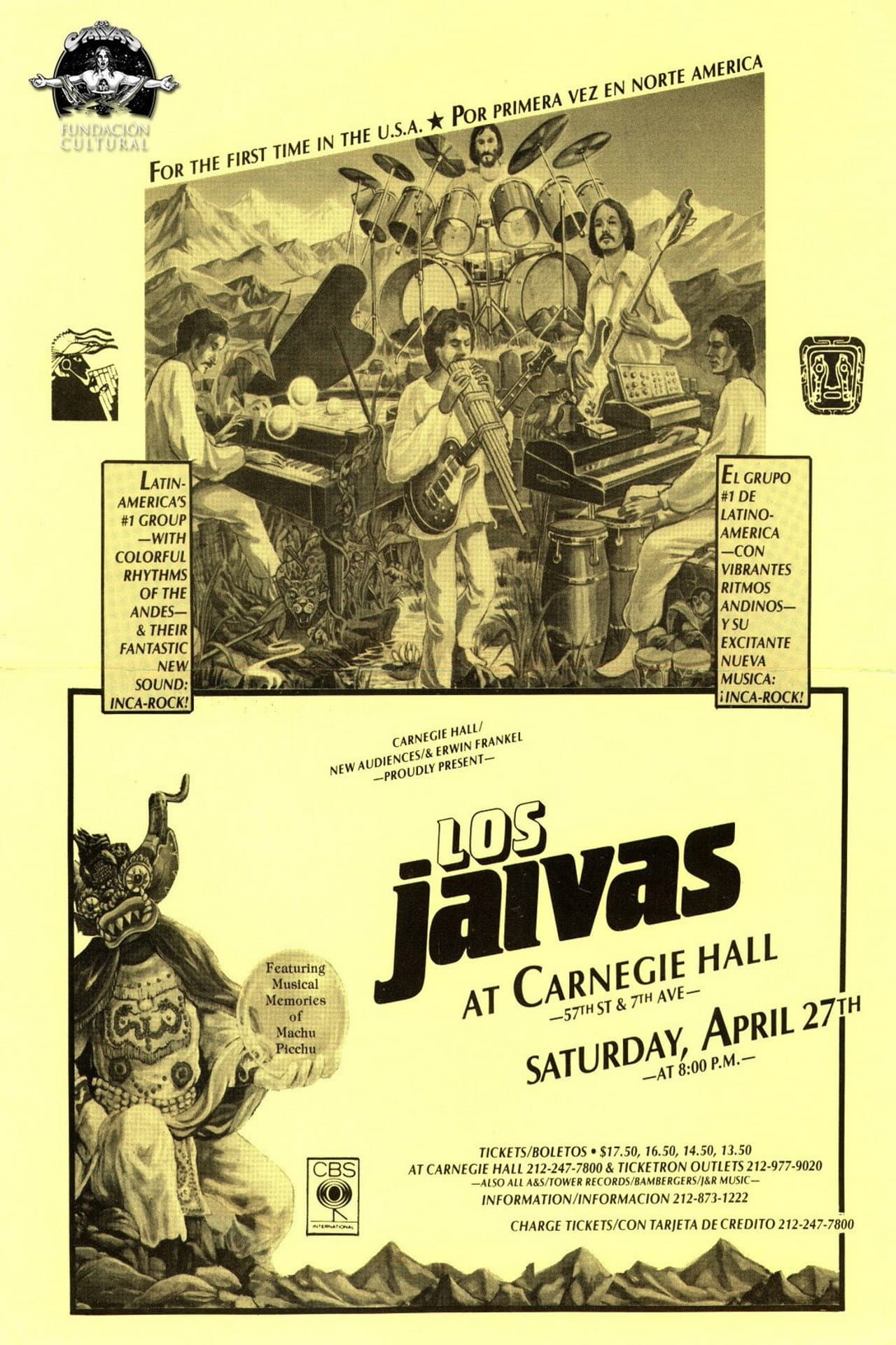 Los Jaivas en Nueva York, Abril 1985 preview 2