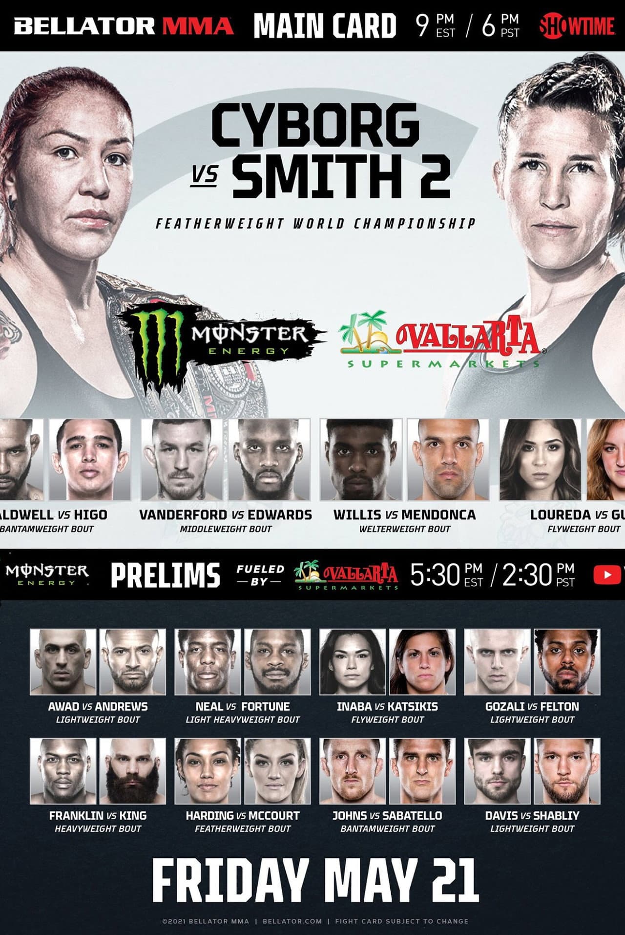 Bellator 259: Cyborg vs. Smith 2 preview 2