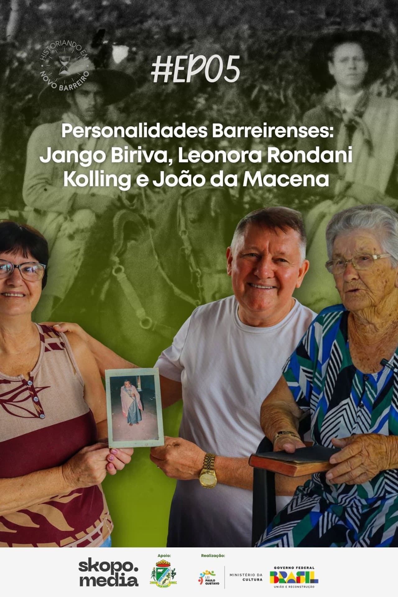Personalidades Barreirenses: Jango Biriva, Leonora Kolling e João da Macena - Historiando em Novo Barreiro preview 2