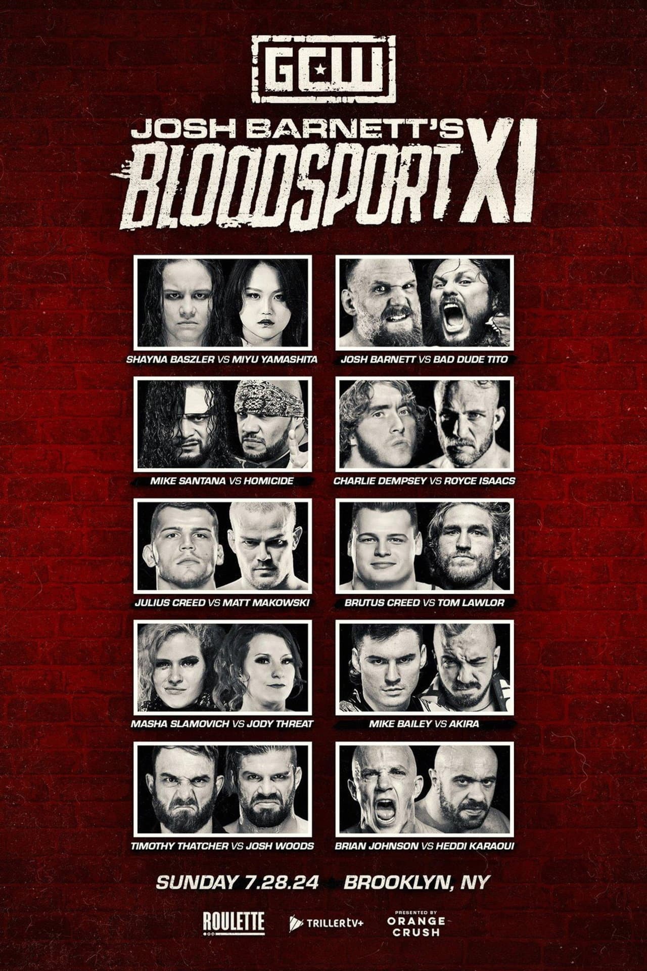 GCW Josh Barnett's Bloodsport XI preview 2