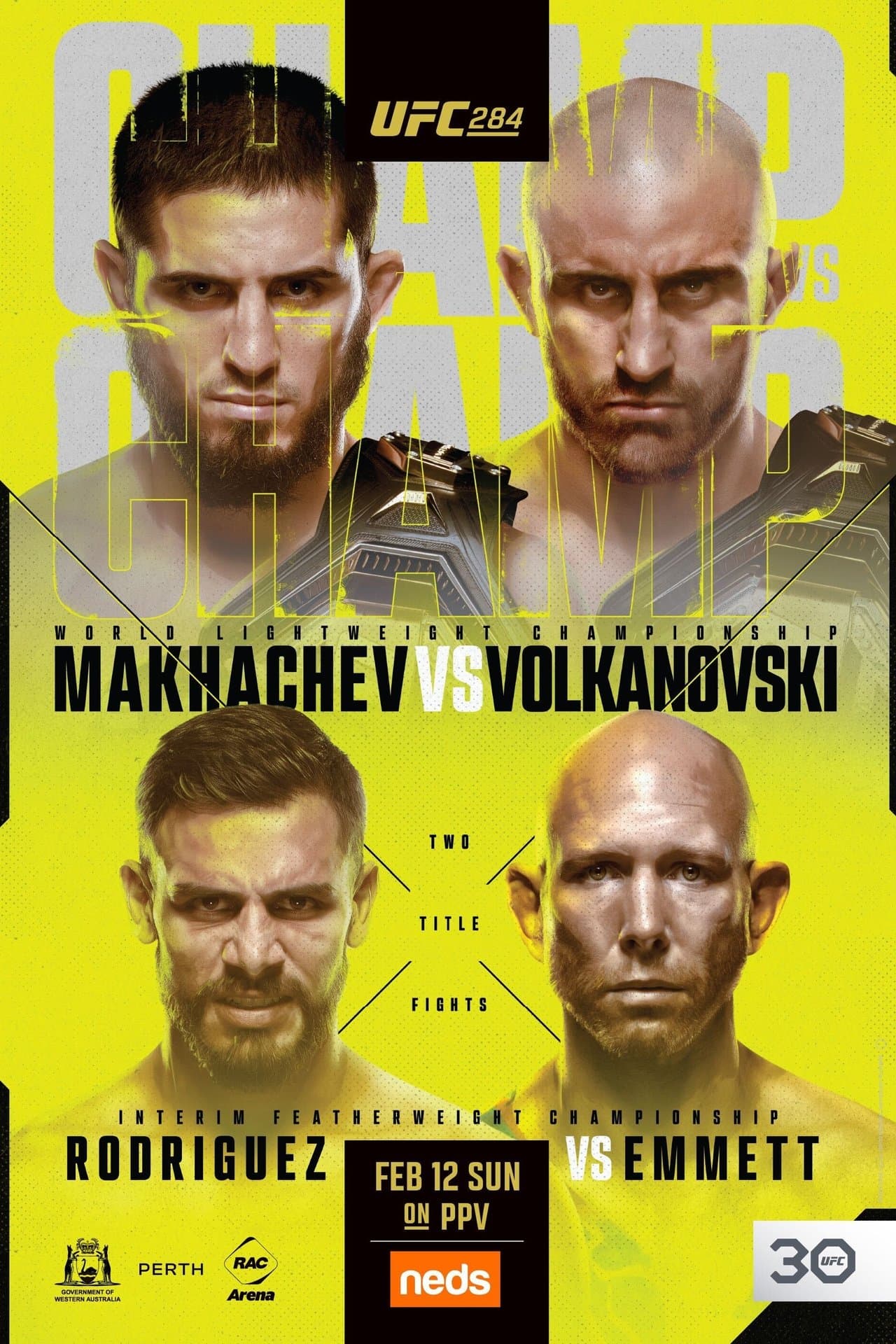 UFC 284: Makhachev vs. Volkanovski preview 2