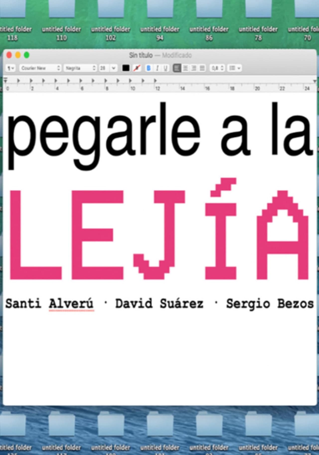 Pegarle a la lejía preview 1