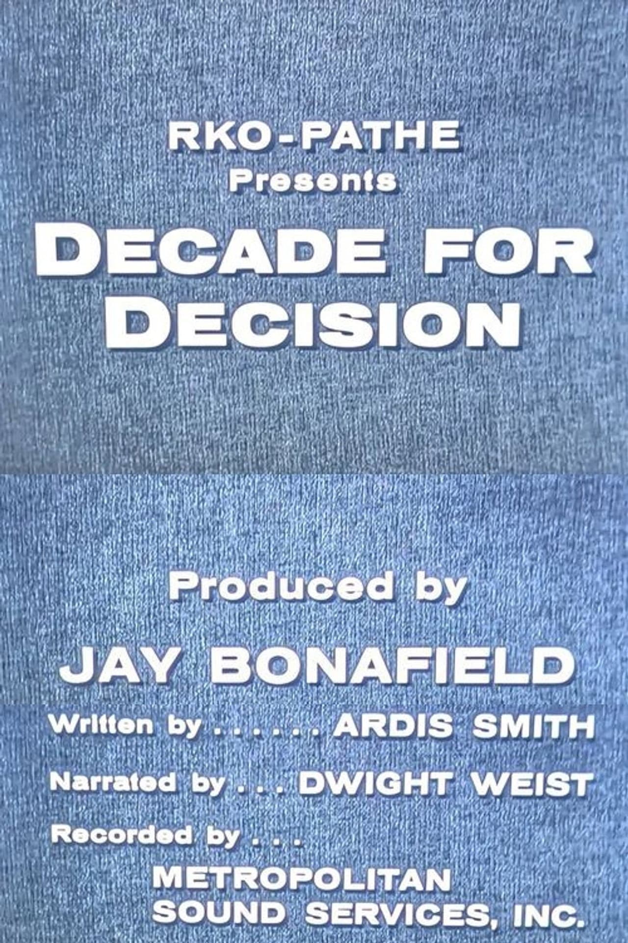 Decade for Decision preview 1