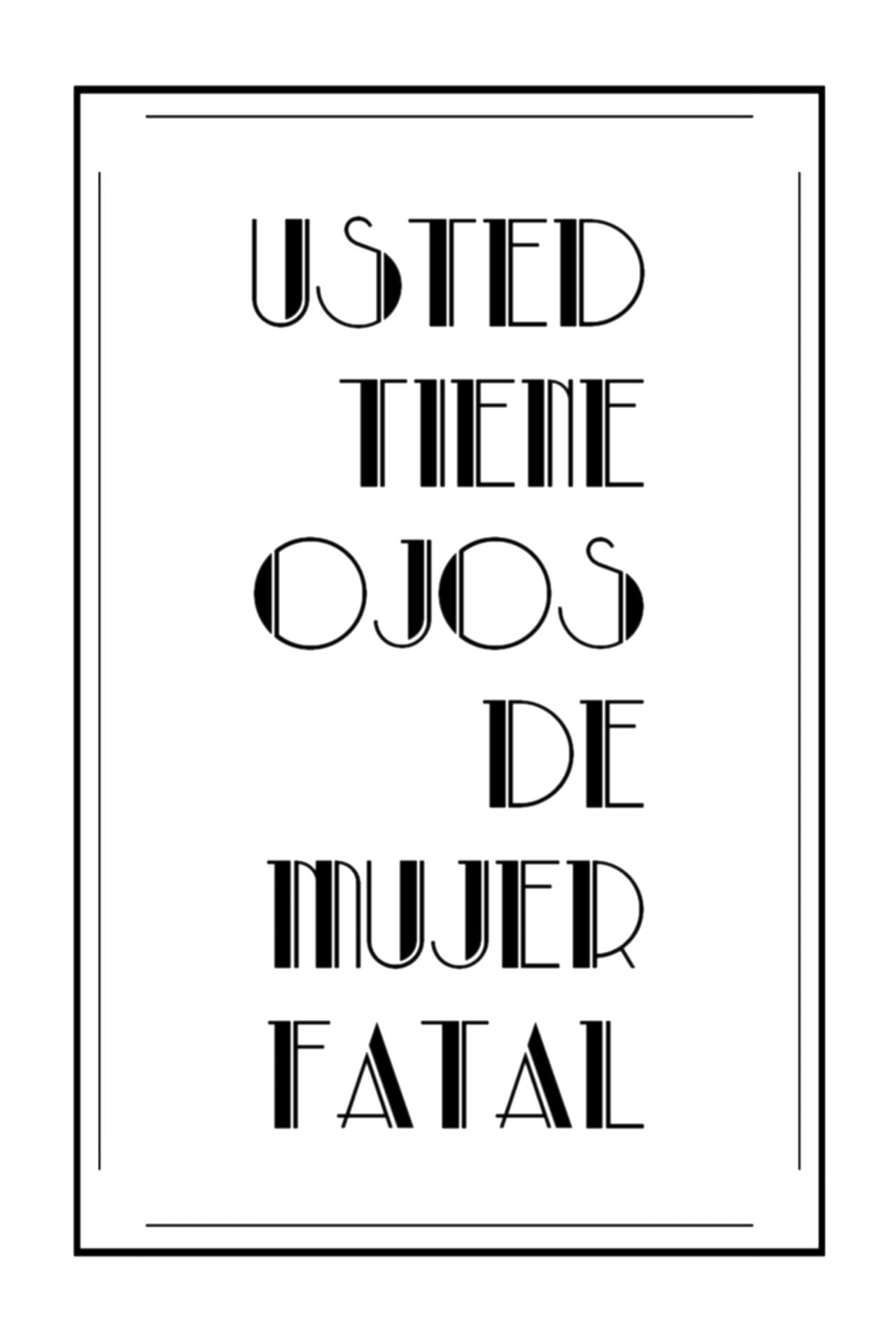 Usted tiene ojos de mujer fatal preview 1