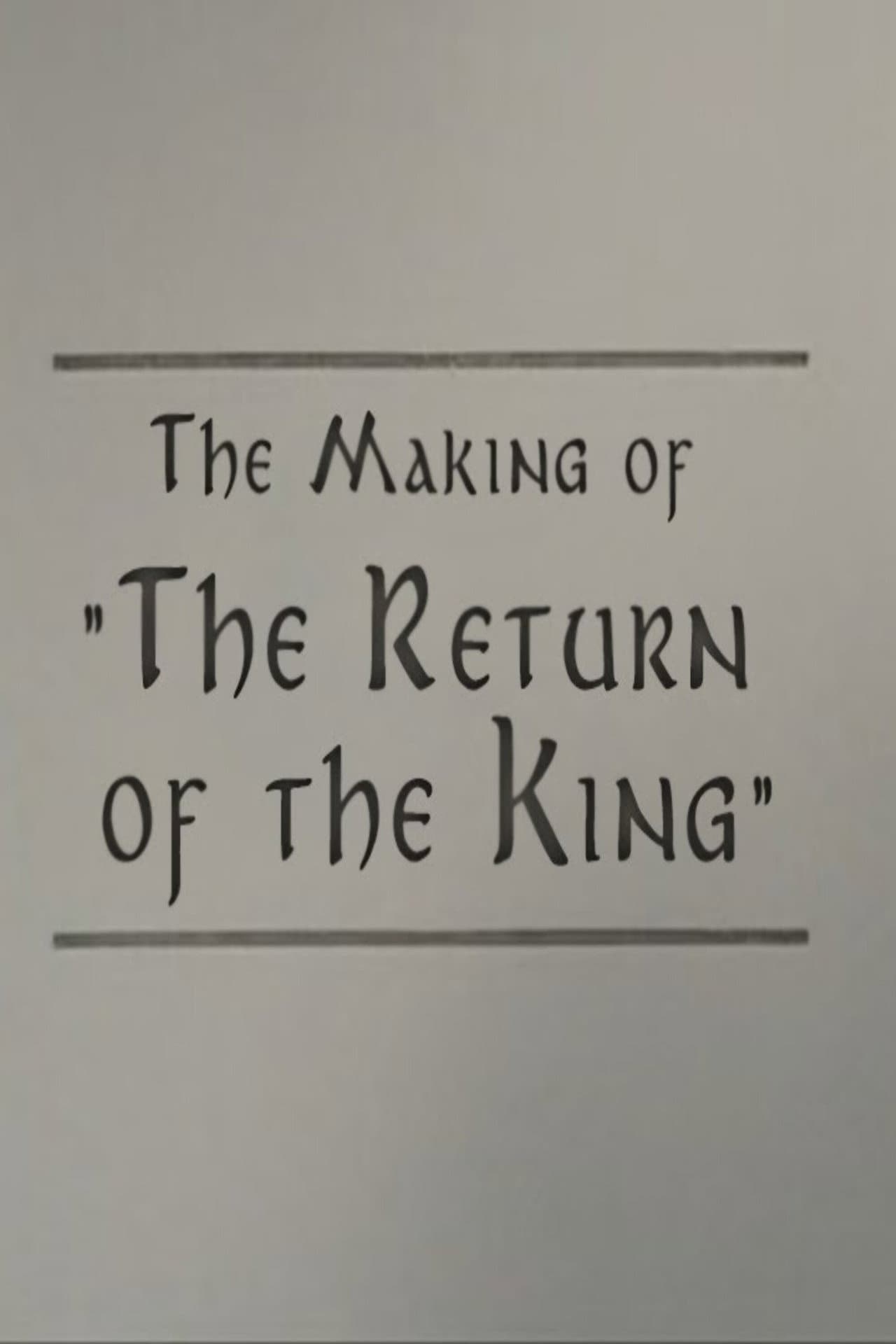 A Filmmaker's Journey: Making 'The Return of the King' preview 2