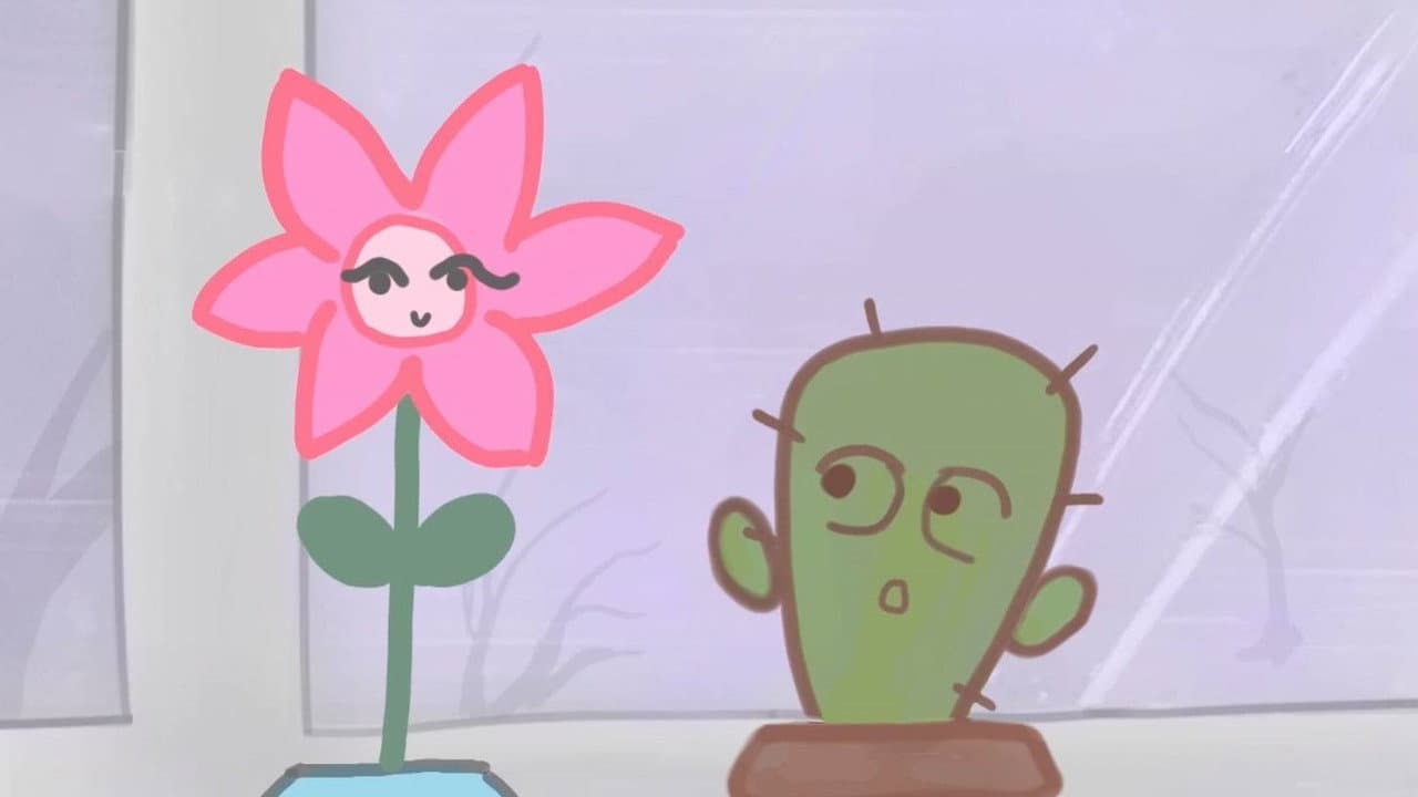 Cactus and flower