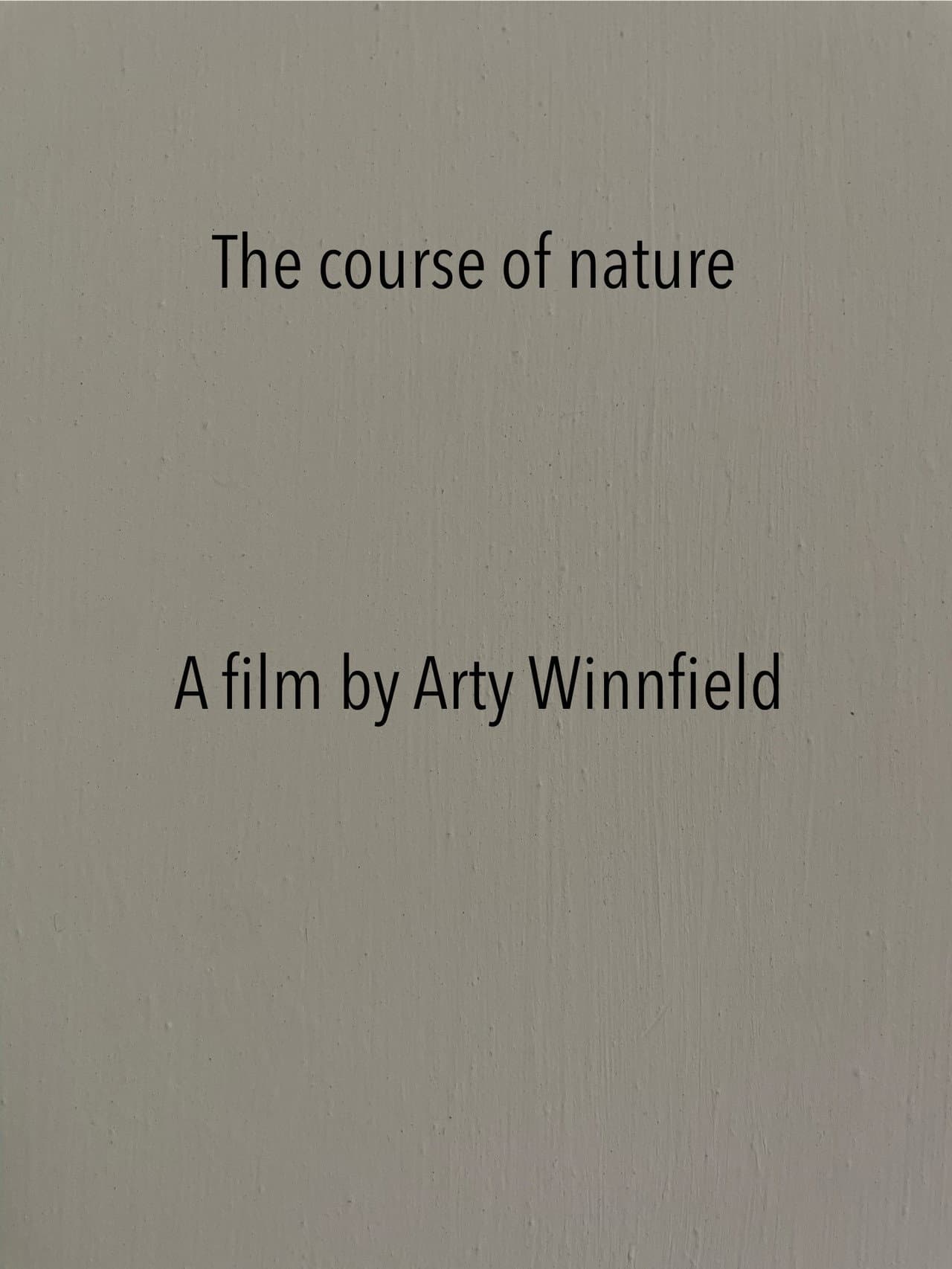 The course of nature preview 2