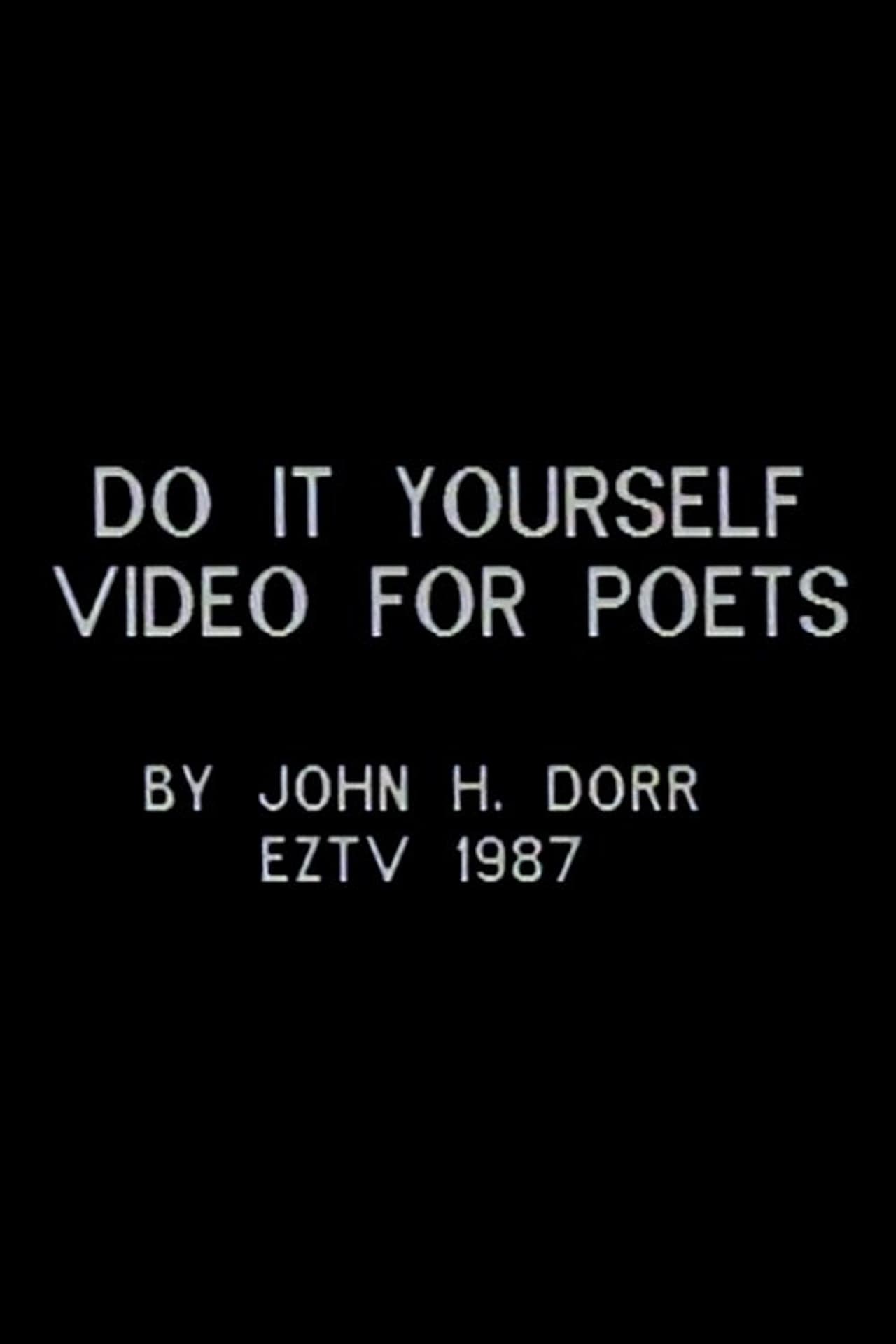 Do It Yourself Video for Poets preview 1