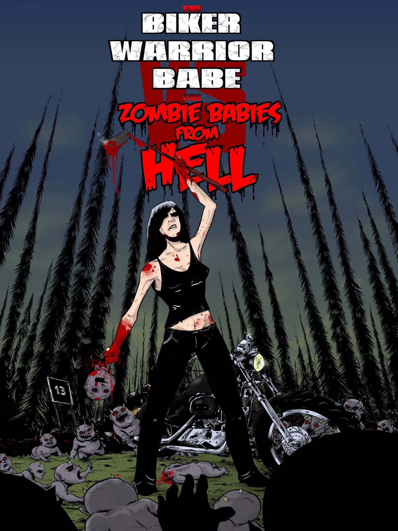 The Biker Warrior Babe vs. The Zombie Babies From Hell preview 1