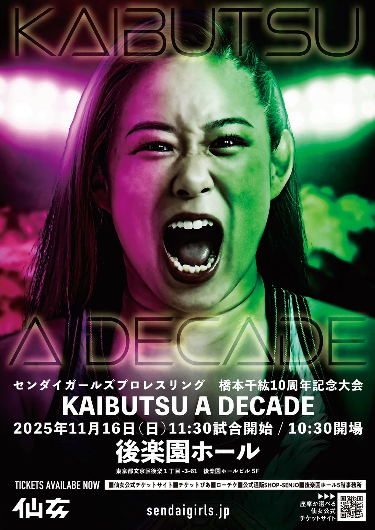Sendai Girls Chihiro Hashimoto 10th Anniversary ~KAIBUTSU A DECADE~ preview 2