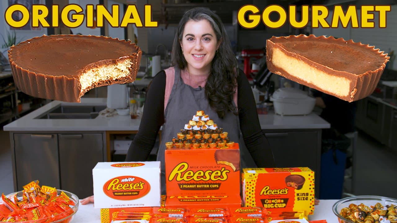 Pastry Chef Attempts to Make Gourmet Reese's Peanut Butter Cups