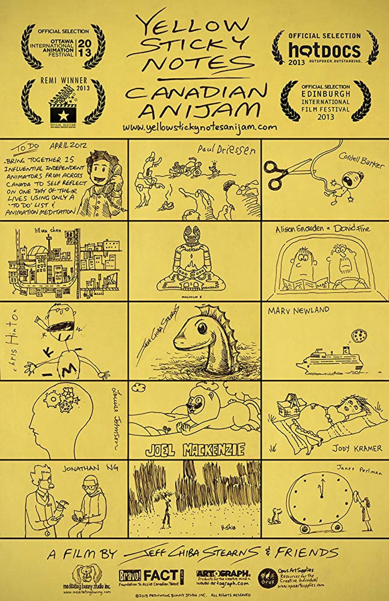 Yellow Sticky Notes: Canadian Anijam preview 1