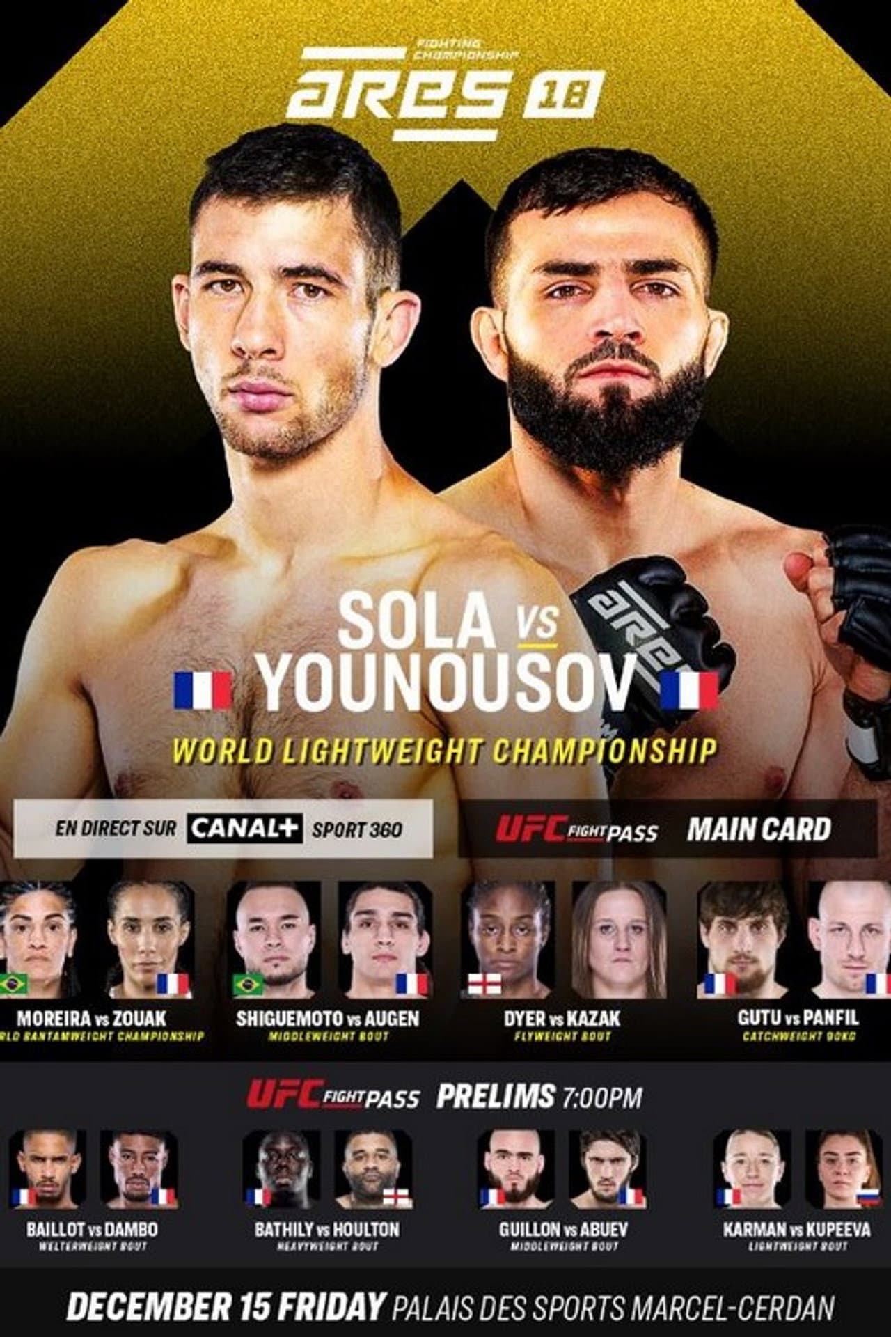 ARES Fighting Championship 18: Sola vs Younousov preview 2