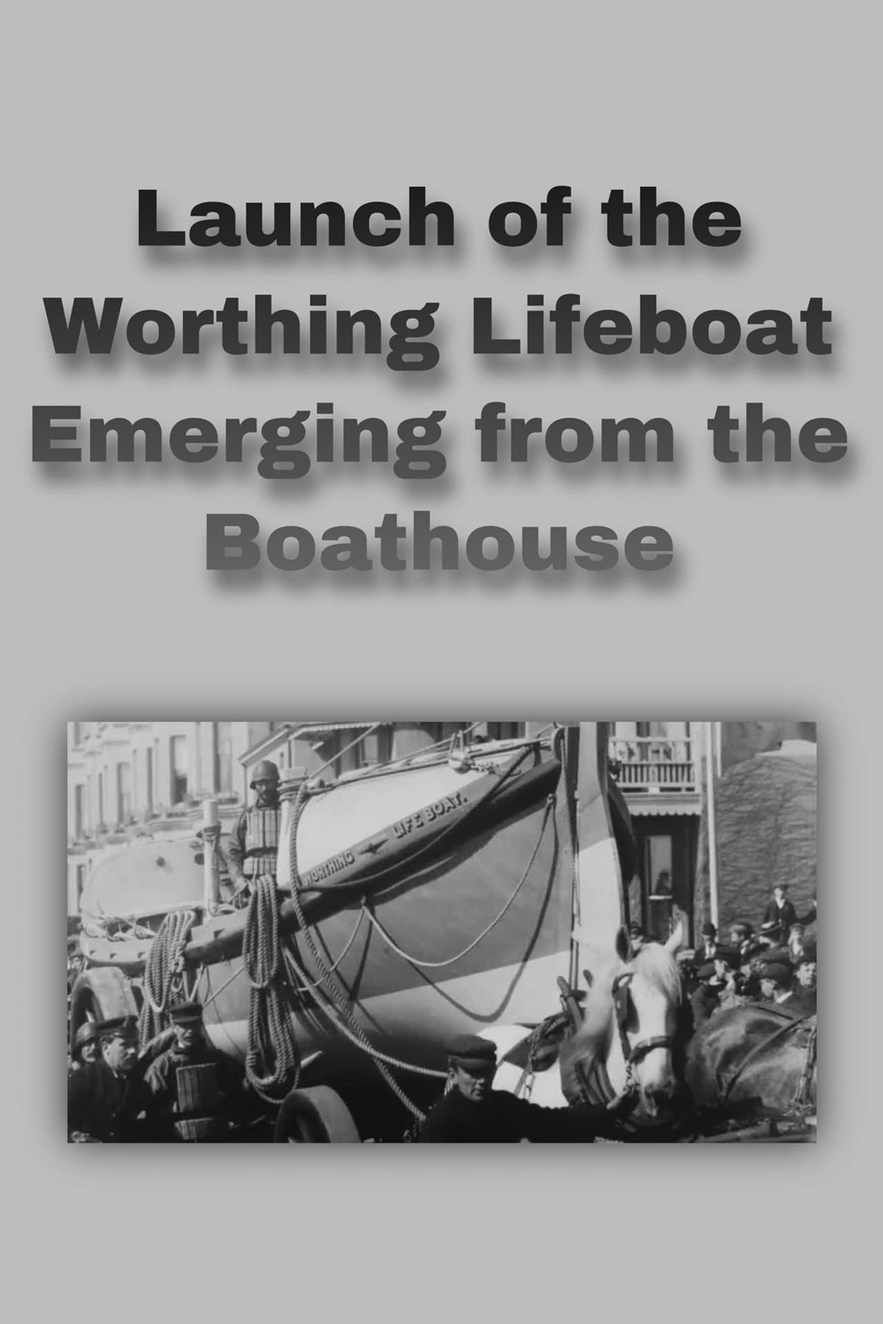 Launch of the Worthing Lifeboat Emerging from the Boathouse preview 1