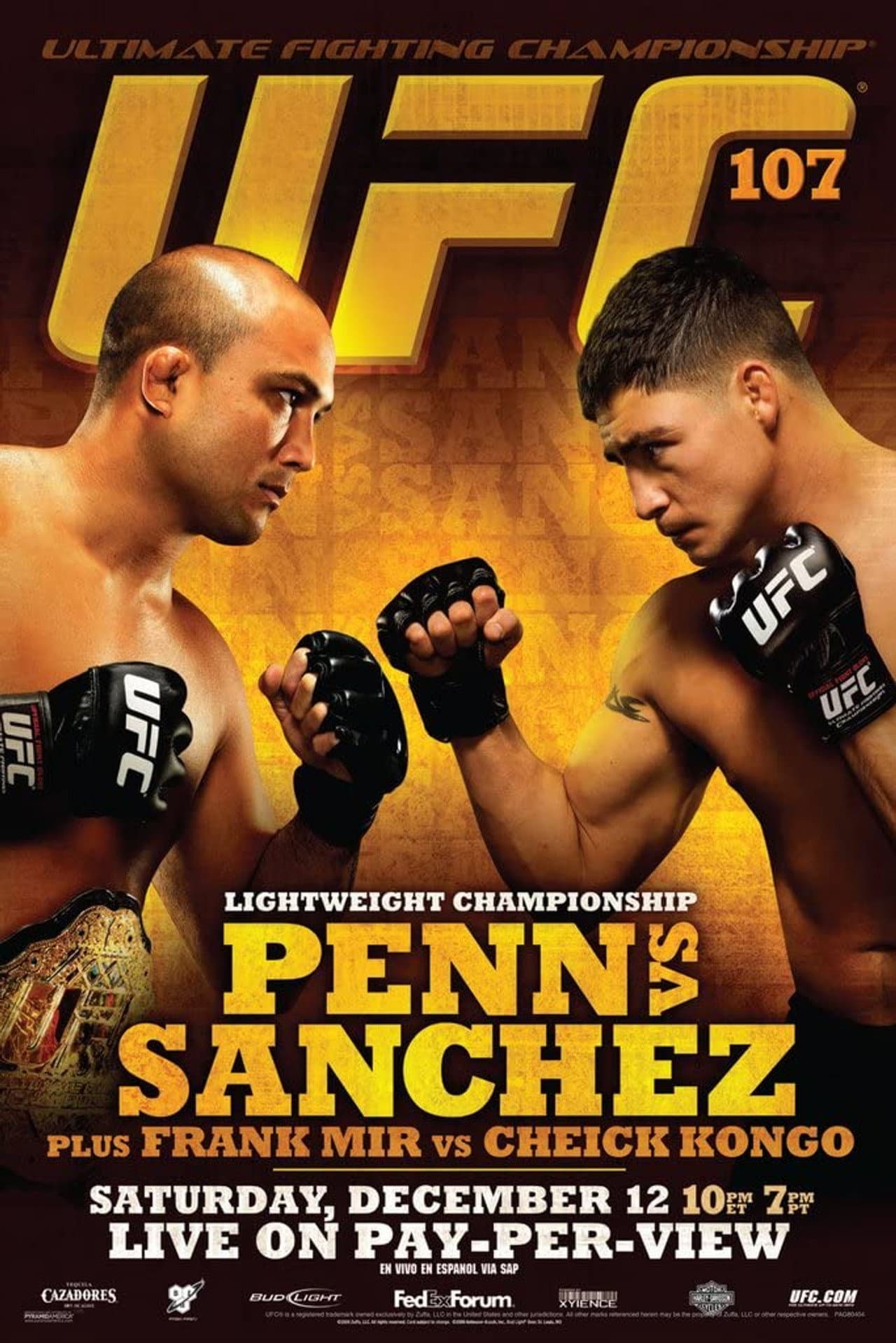 UFC 107: Penn vs. Sanchez preview 1