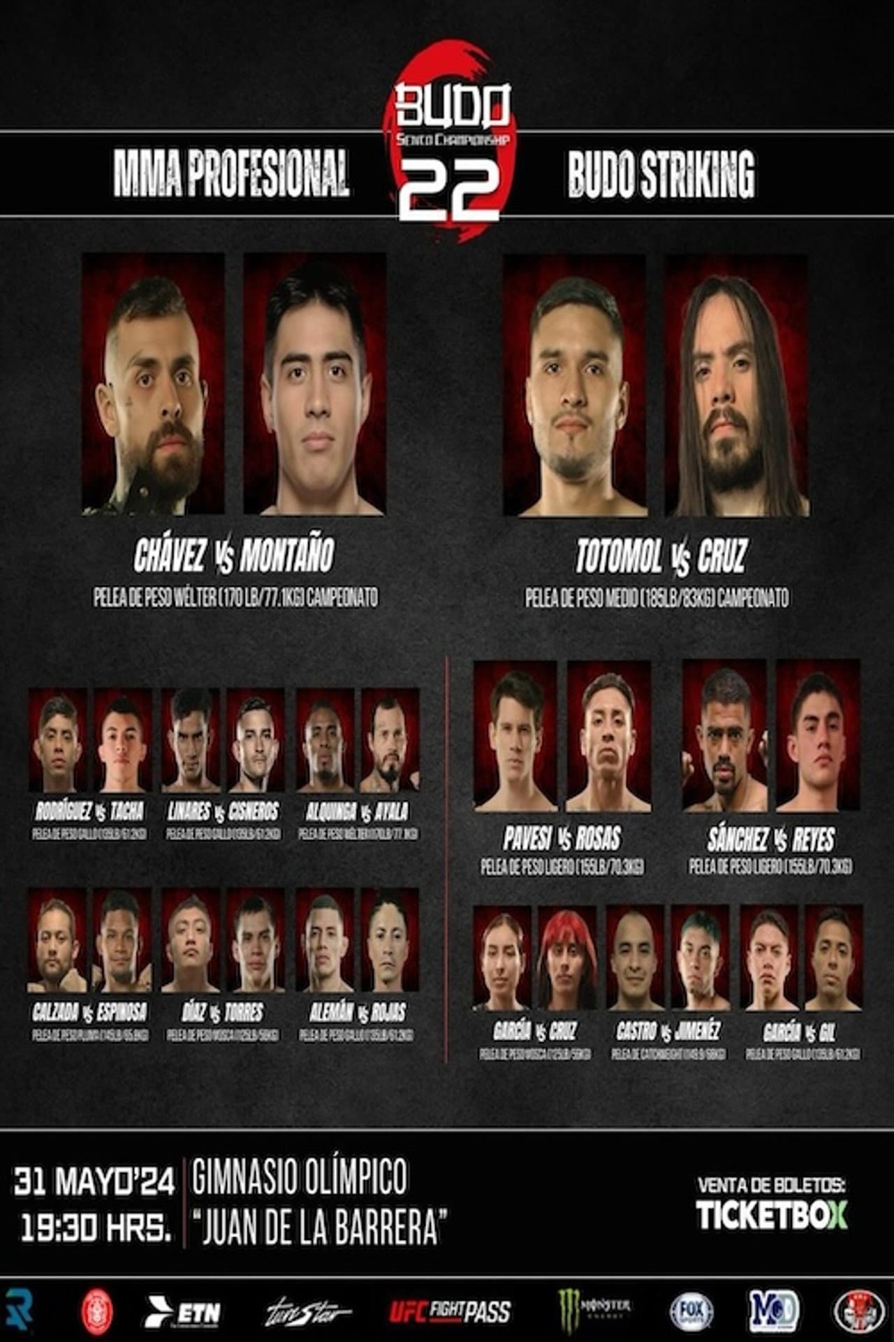 Budo Sento Championship 22 preview 2