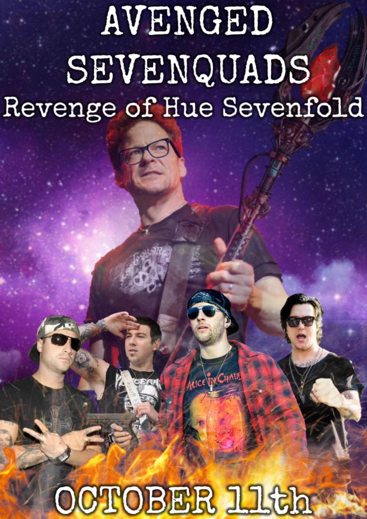 Avenged Sevenquads: Revenge of Hue Sevenfold: Part 1 preview 1